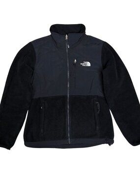 THE NORTH FACE Denali Fleece Jacket Black Y2K Light Coat Womens Small